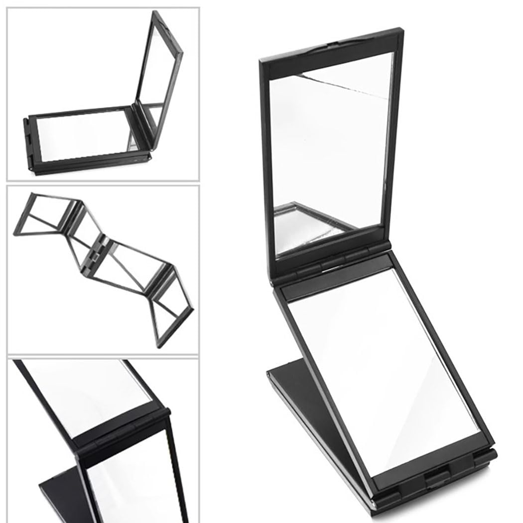 YCSSSD 360-degree mirror ideal for makeup and hair styling on the go.