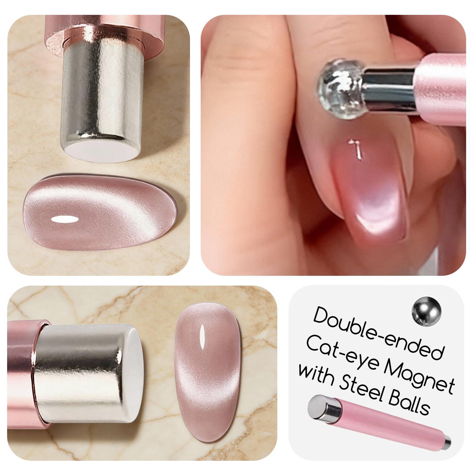 YECIRALA cat eye magnet S-curve design for dynamic curves