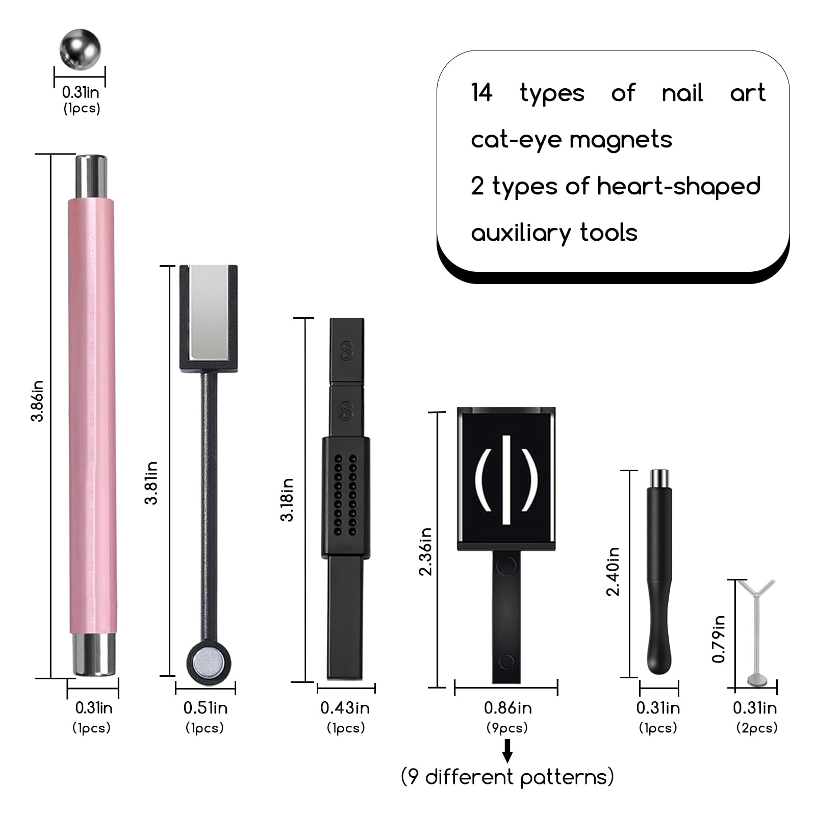 YECIRALA cat eye magnet square design for clean gradients