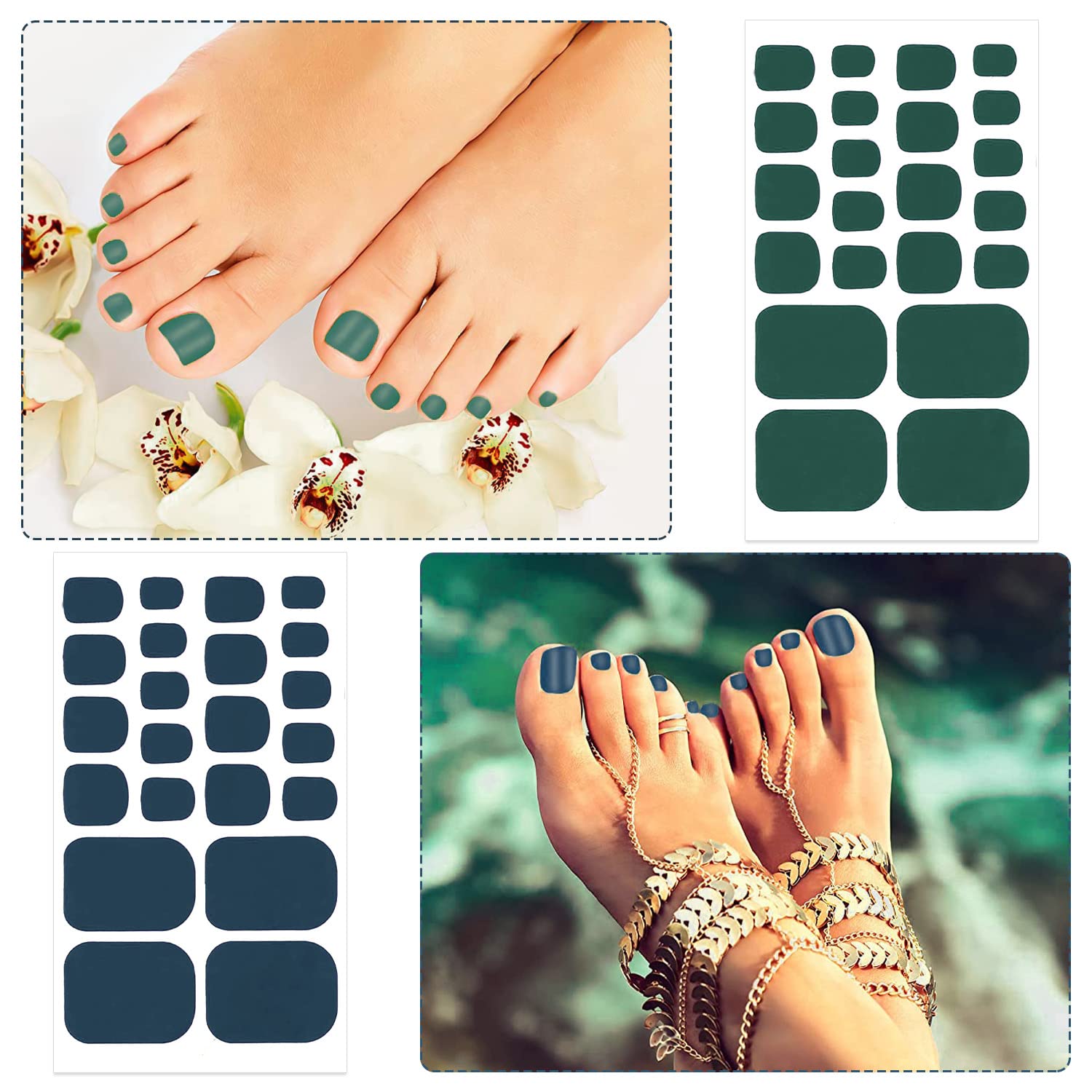 YECIRALA durable, non-toxic nail stickers safe for skin