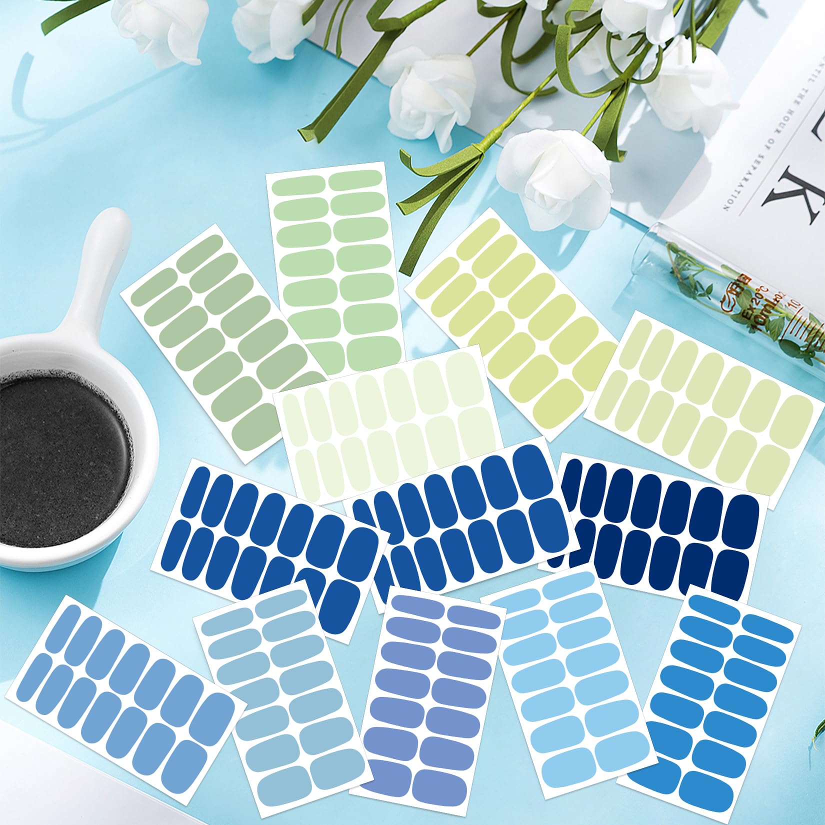 YECIRALA easy application nail wraps for beginners