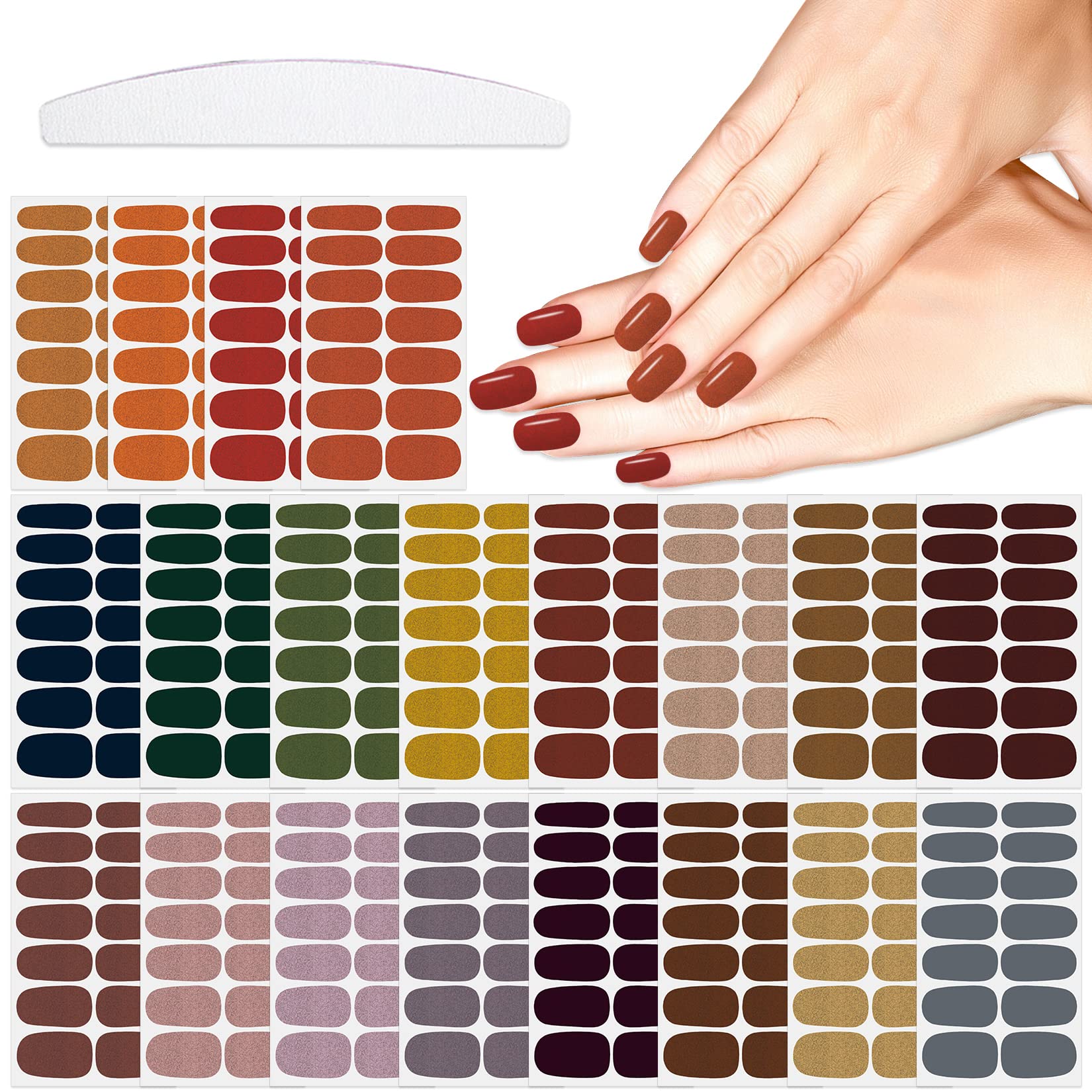 YECIRALA fall nail stickers collection with glitter designs for bold looks
