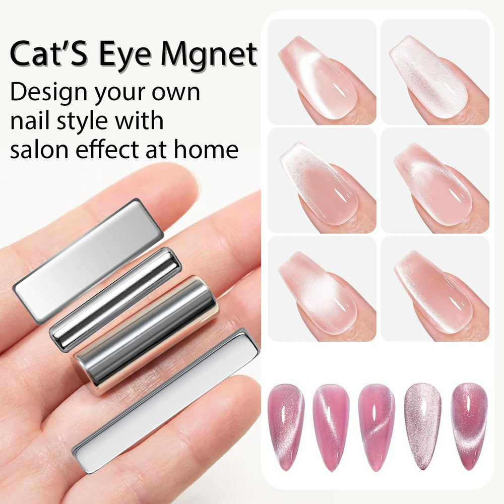 YECIRALA gray dual-head magnet for square and round cat-eye shapes.