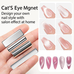 YECIRALA gray dual-head magnet for square and round cat-eye shapes.