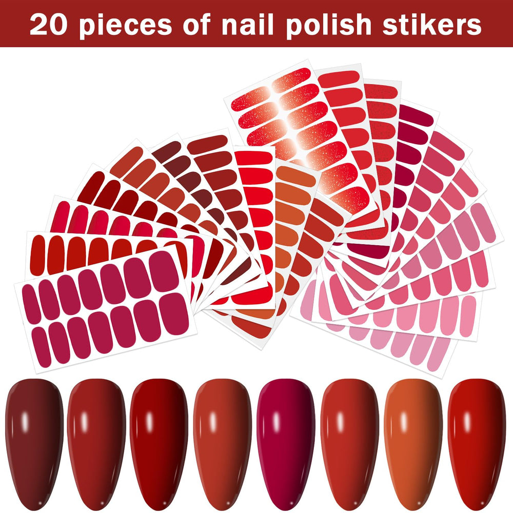 YECIRALA 280‑piece nail stickers kit for quick DIY nails