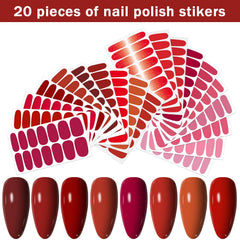 YECIRALA 280‑piece nail stickers kit for quick DIY nails