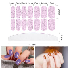 YECIRALA nail wraps close-up shows vibrant solid colors