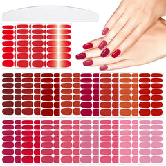 YECIRALA red nail wrap collection for a bold at‑home manicure