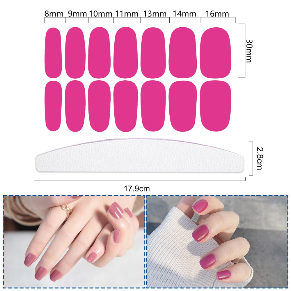 YECIRALA self-adhesive nail wraps for simple, mess-free application