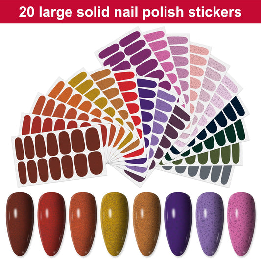 YECIRALA pink-red nail wrap sheets show multiple sizes