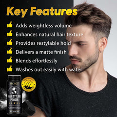 Yecuce day-long matte hold keeps style without residue.