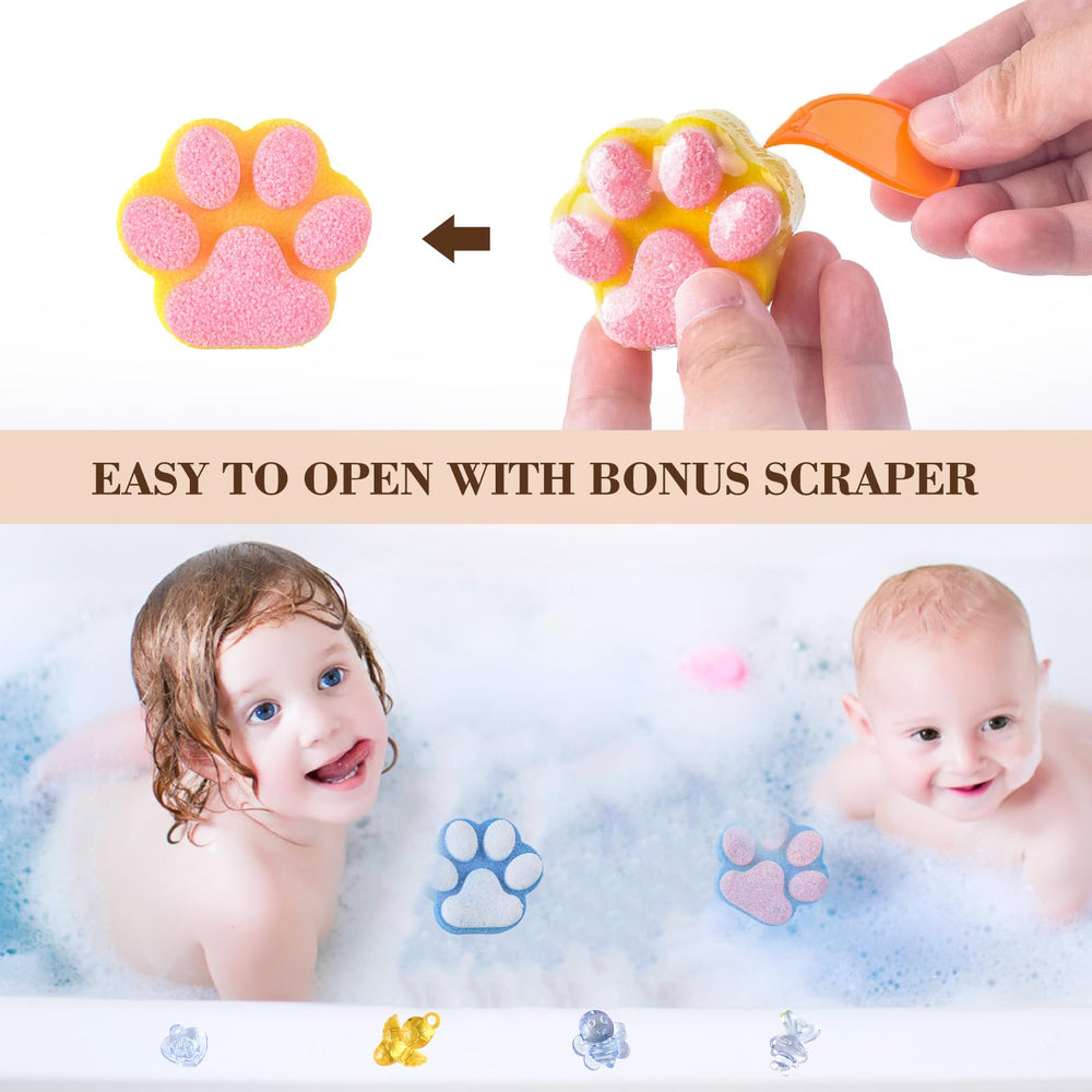 Yekery crystal toy appears as the bath dissolves, sparking curiosity.