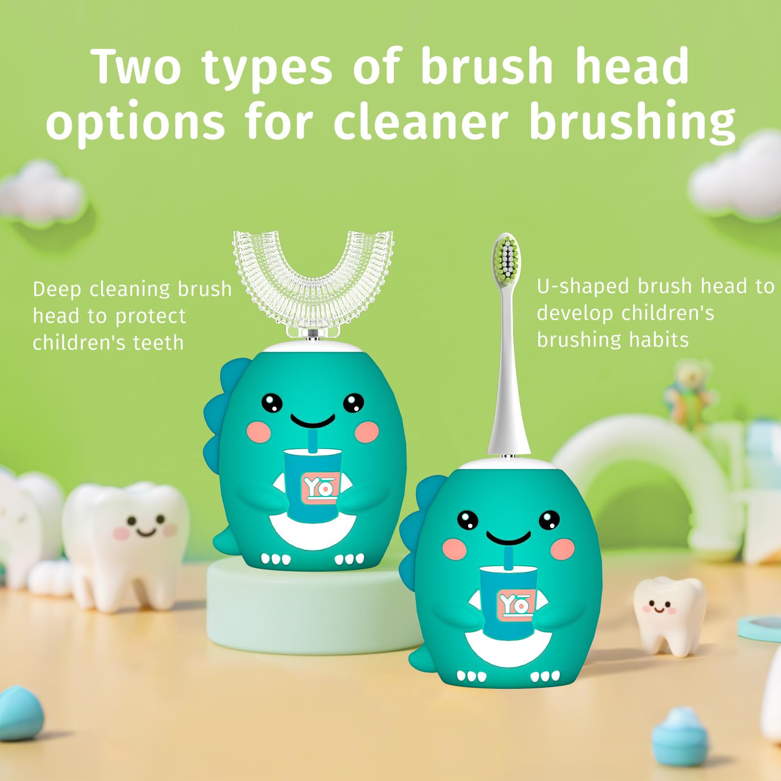 Soft food-grade silicone bristles close-up