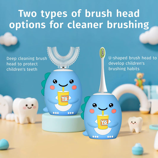 Close-up of the U-shaped silicone brush head