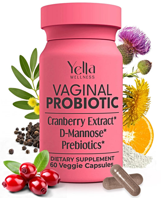 Yella Wellness vaginal probiotics with cranberry extract capsules (image 1)