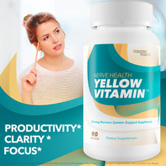 Capsules of Yellow Vitamin for Nerves