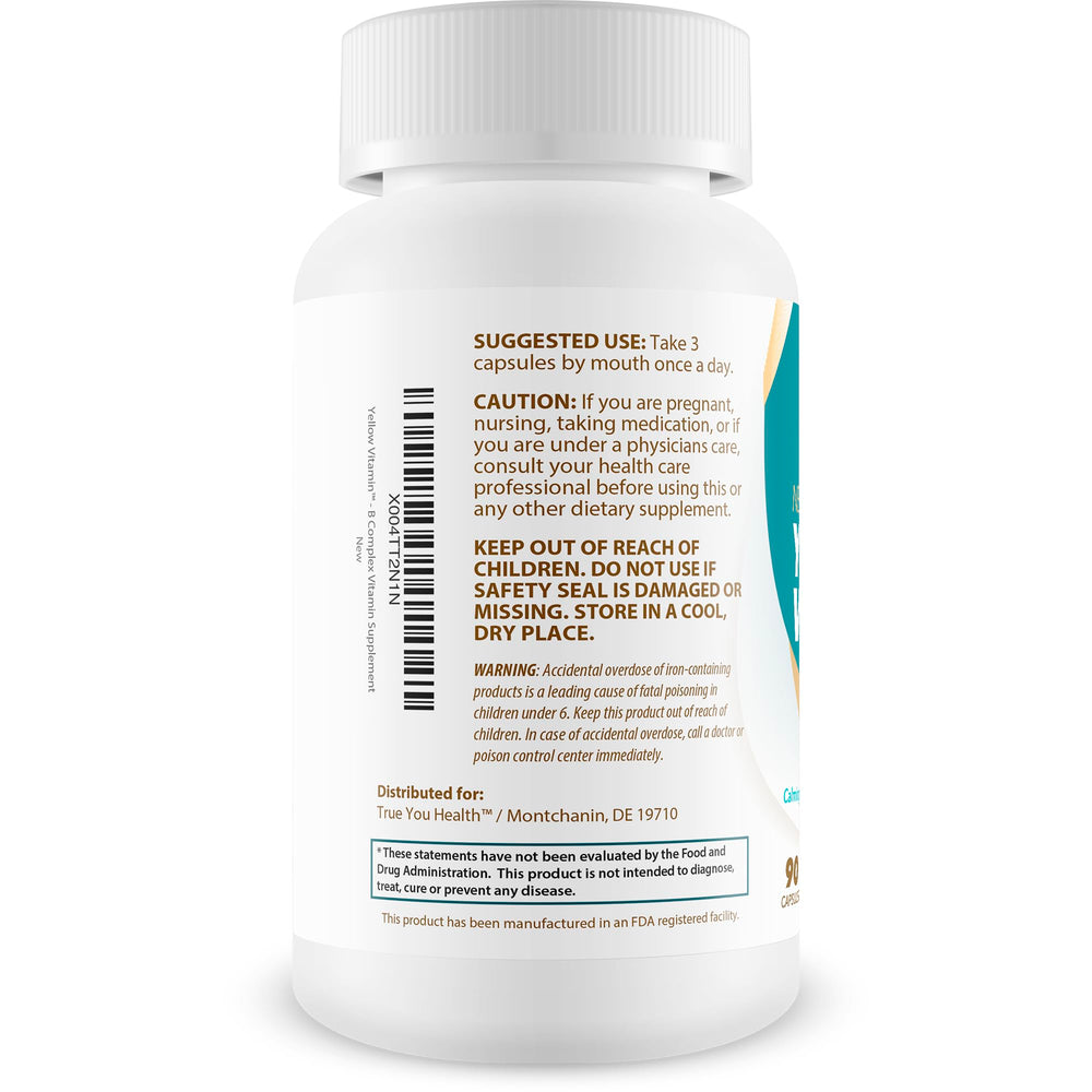 Yellow Vitamin for Nerves packaging on display