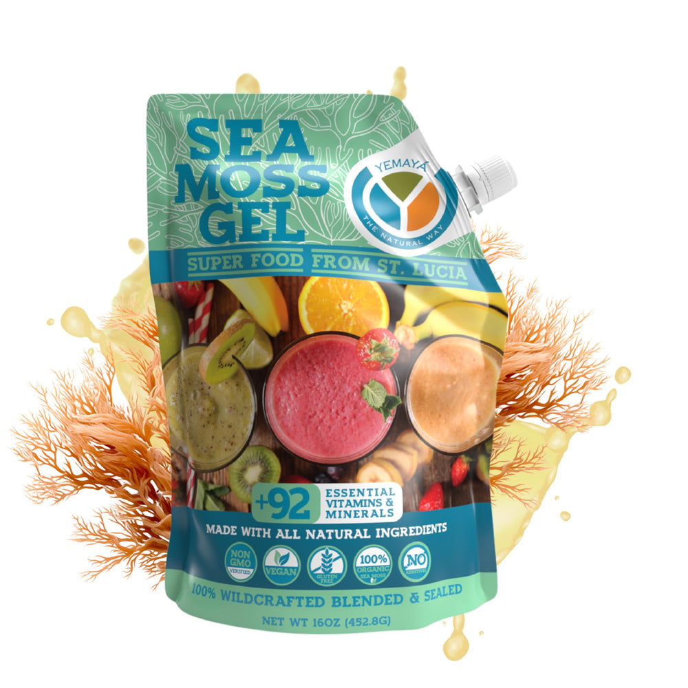 Yemayá Organic Sea Moss Gel 16oz with fruit infusion