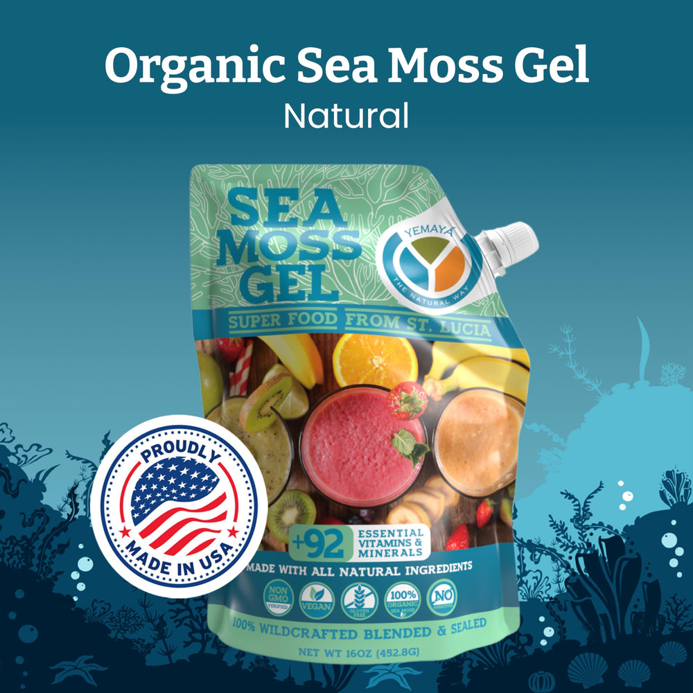 Wildcrafted raw sea moss gel by Yemayá