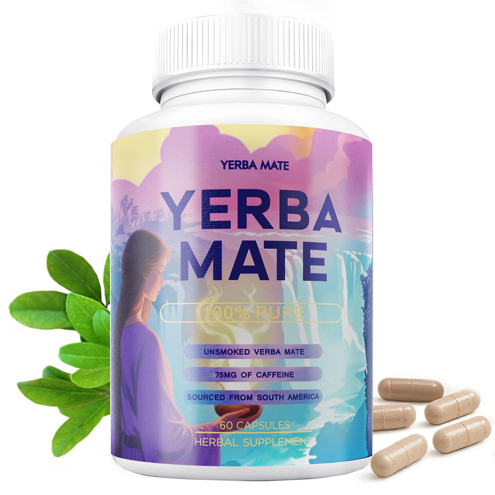 Yerba Mate Capsules bottle – front view