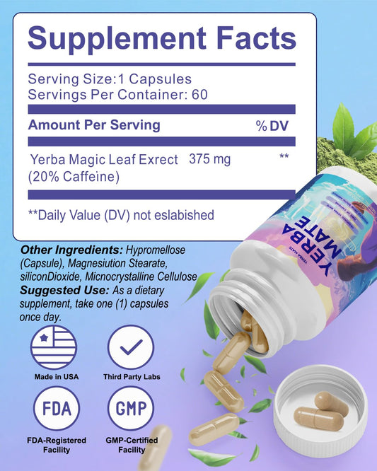 Close-up of Yerba Mate capsule details