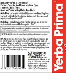 Vegan, Non-GMO certification label for Yerba Prima Daily Fiber Formula Powder.