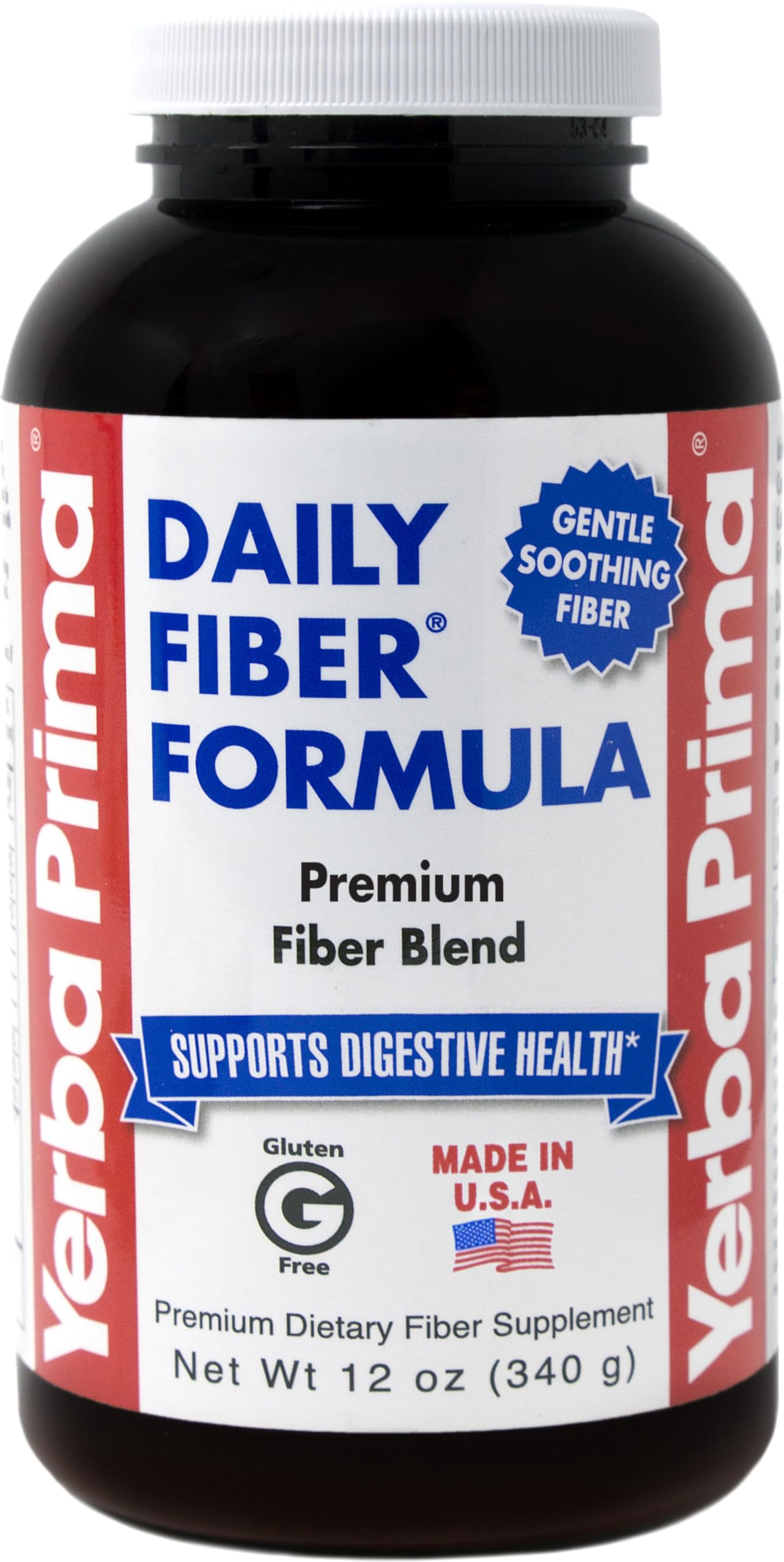 Yerba Prima Daily Fiber Powder 12 oz packaging