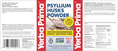 New label packaging for Yerba Prima Psyllium Husk Powder