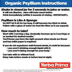 Non-GMO, gluten-free psyllium husks with Certified Organic seal
