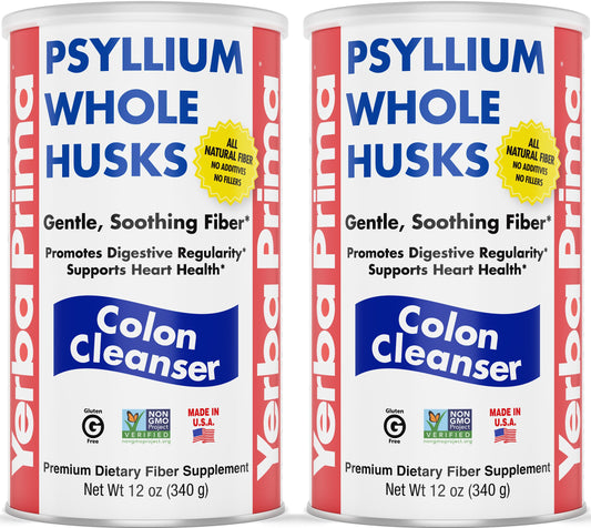Yerba Prima Psyllium Whole Husks 12oz pack 2 front view
