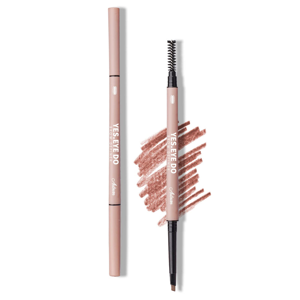 YES.EYE DO Auburn eyebrow pencil with brush for precise natural brows