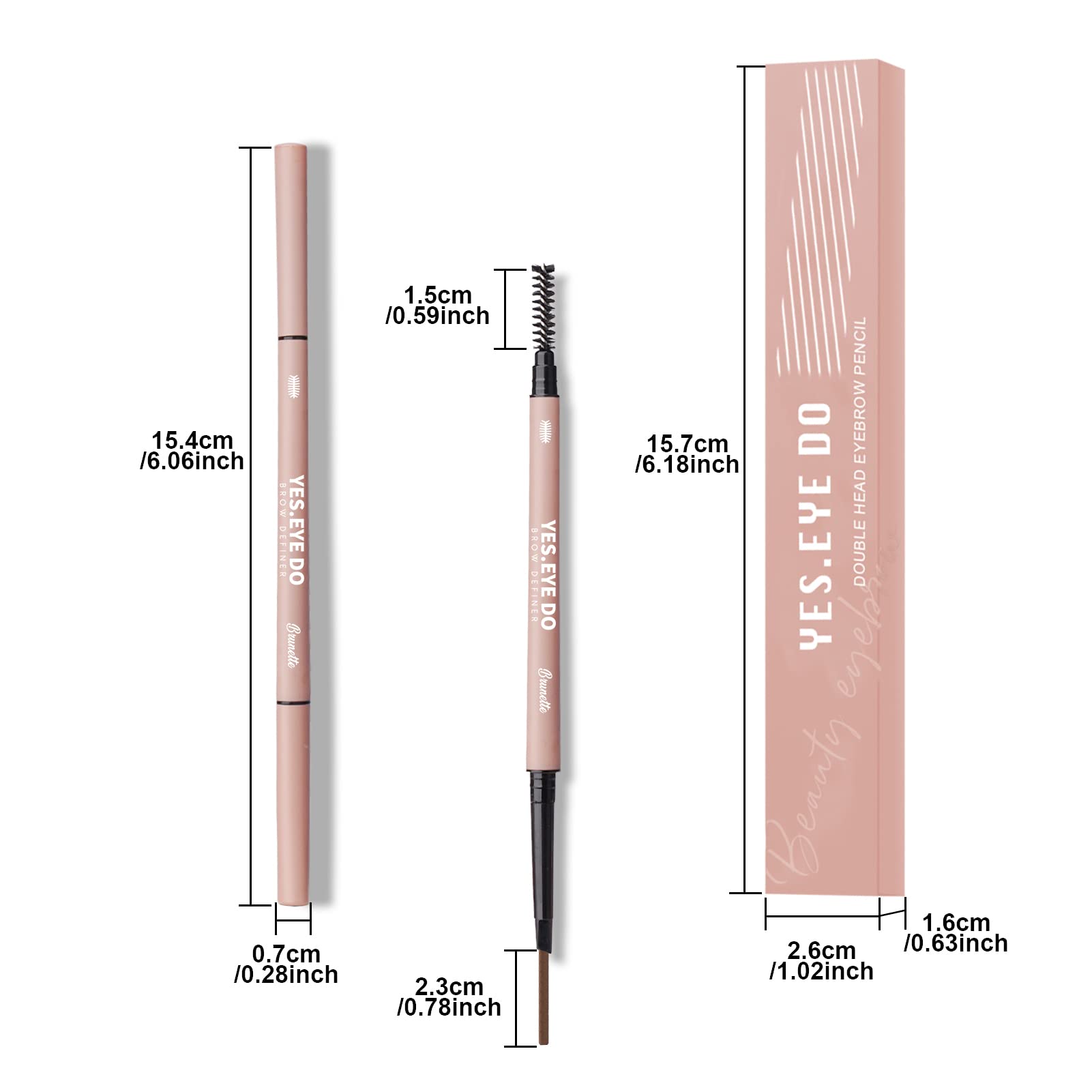 YES.EYE DO Built-in spoolie for grooming and blending