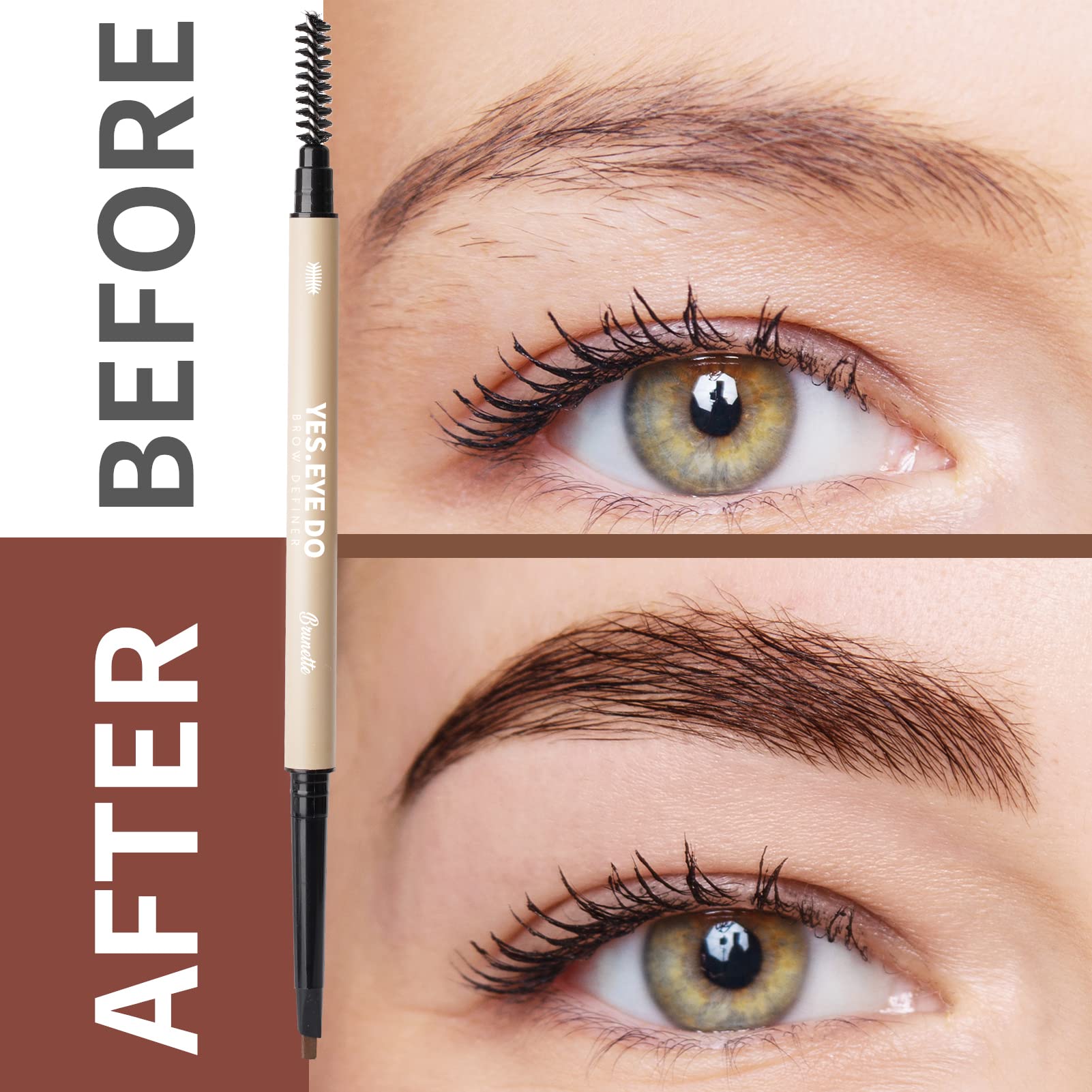 YES.EYE DO retractable blonde eyebrow pencil for on-the-go use.