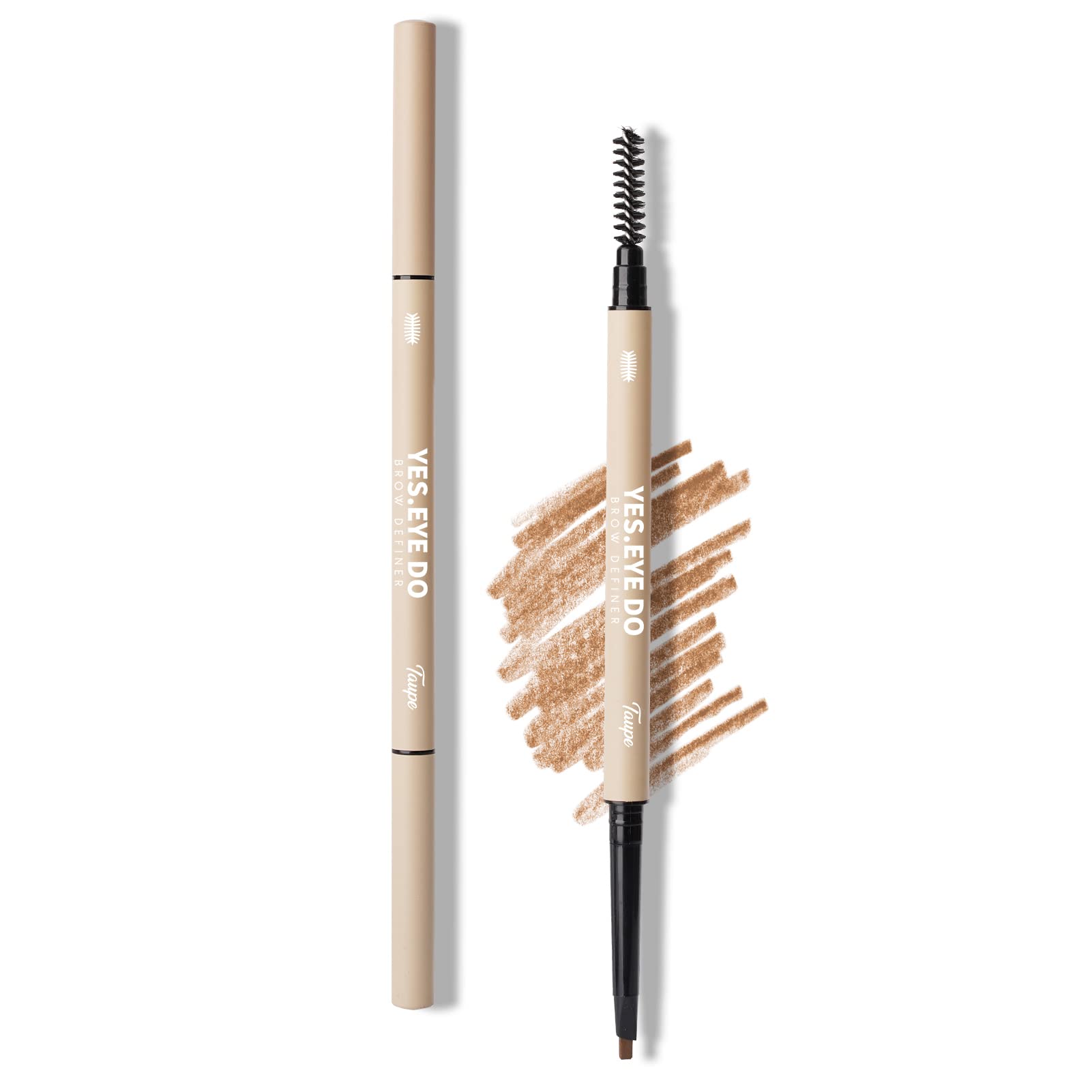 YES.EYE DO taupe eyebrow pencil with ultra-fine tip for precise hair-like strokes