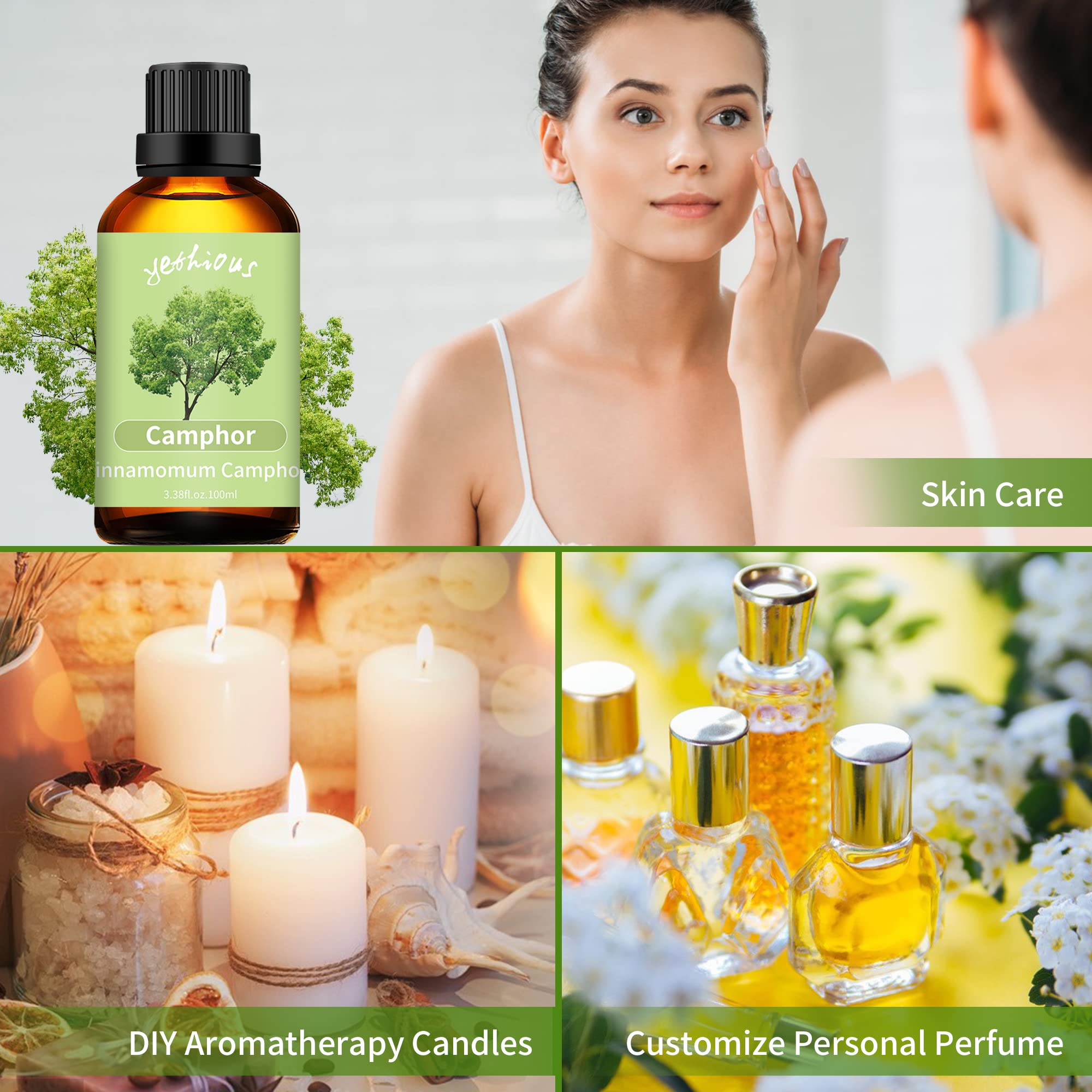 Aromatherapy setup with camphor oil in diffuser