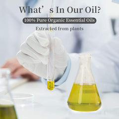 Coconut essential oil applied to hair care routine