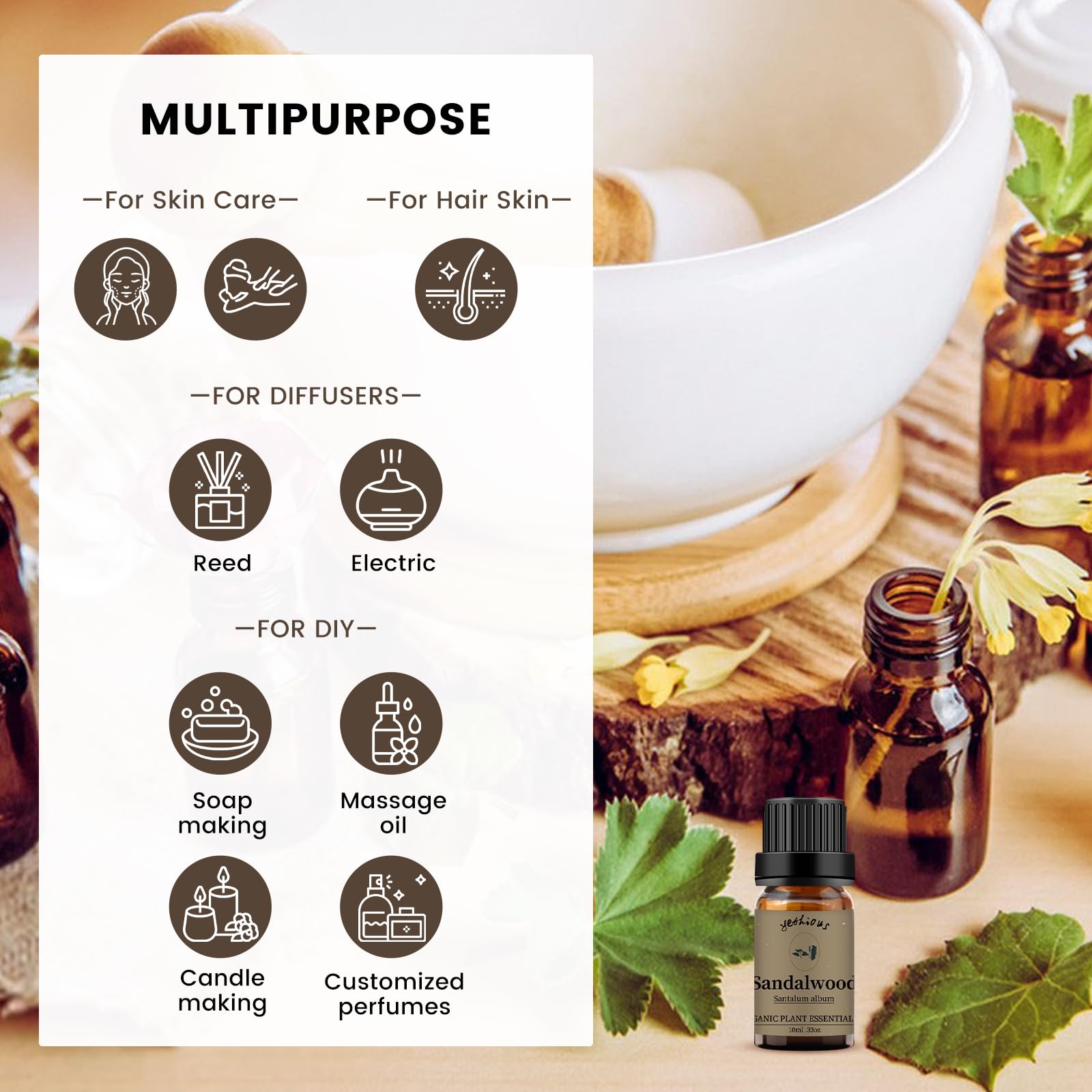 Essential oil used for soaps and candles