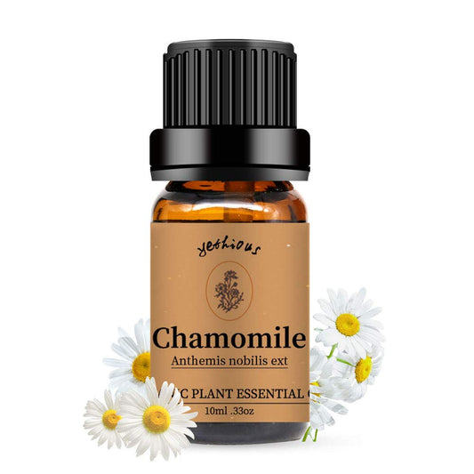 Yethious Organic Chamomile Essential Oil bottle with packaging