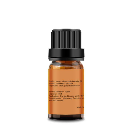 Chamomile essential oil bottle with dropper