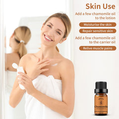 Diffuser setup with chamomile essential oil
