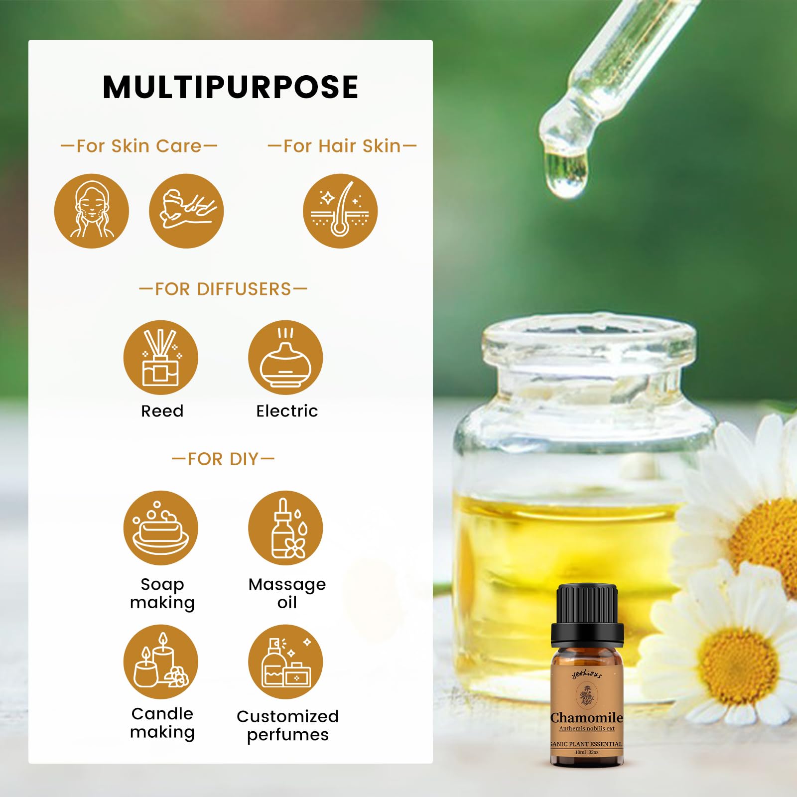 Gift-ready chamomile essential oil packaging