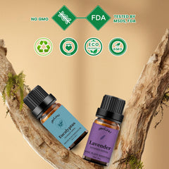 Elegant product packaging for lavender and eucalyptus oils