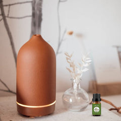 Yethious eucalyptus essential oil bottle for refreshing diffuser blends.