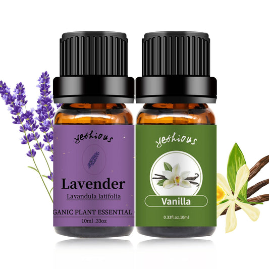 yethious Vanilla and Lavender Essential Oil Set 2x10ml – front view