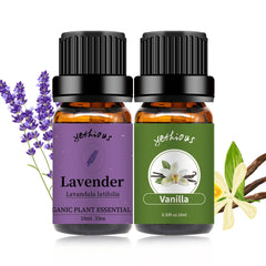 yethious Vanilla and Lavender Essential Oil Set 2x10ml – front view