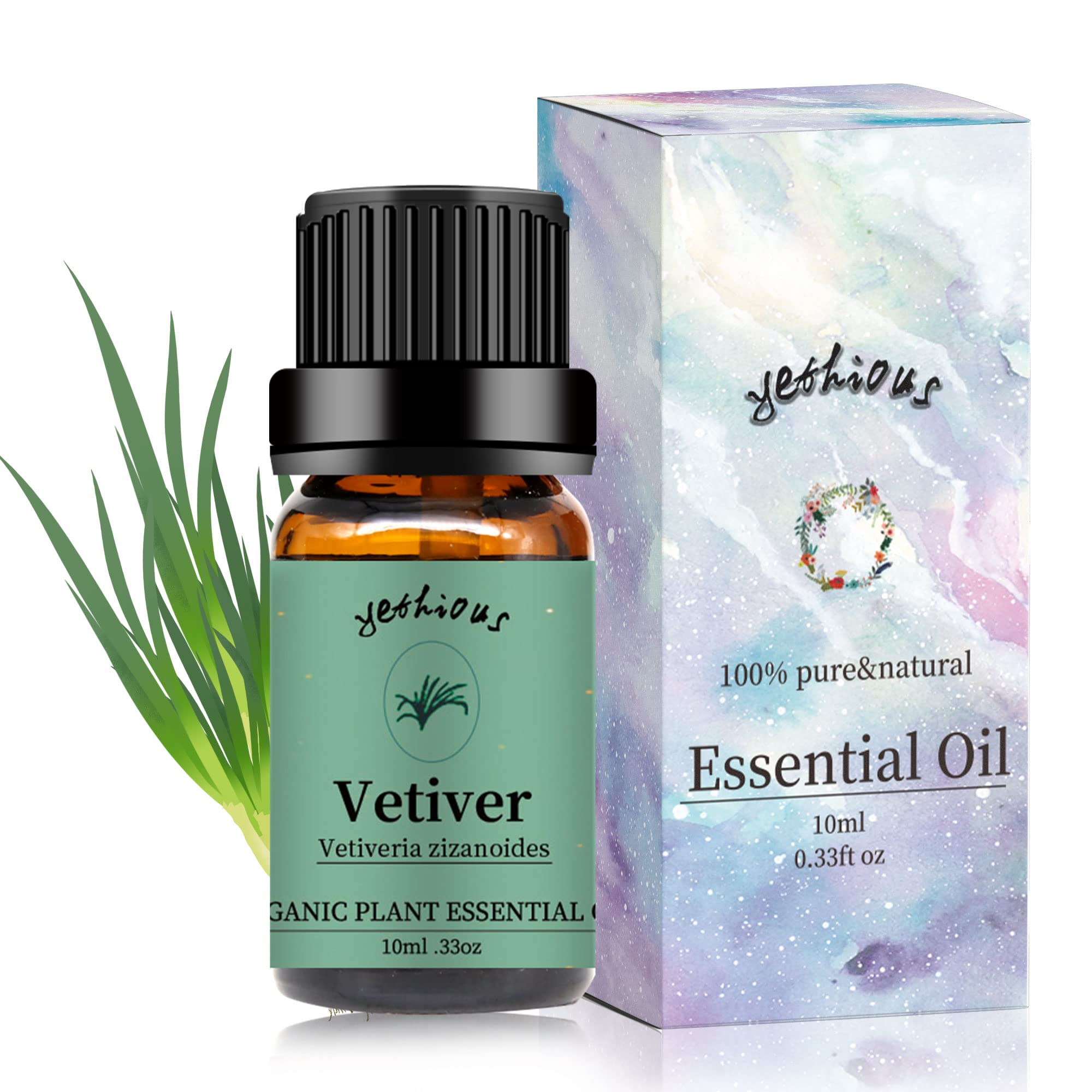 Yethious Vetiver essential oil bottle 10ml