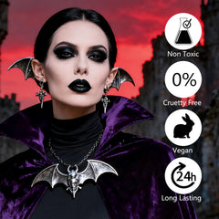 Yeweian Halloween cosplay look kit ideal for witch, vampire, and spooky party makeup.