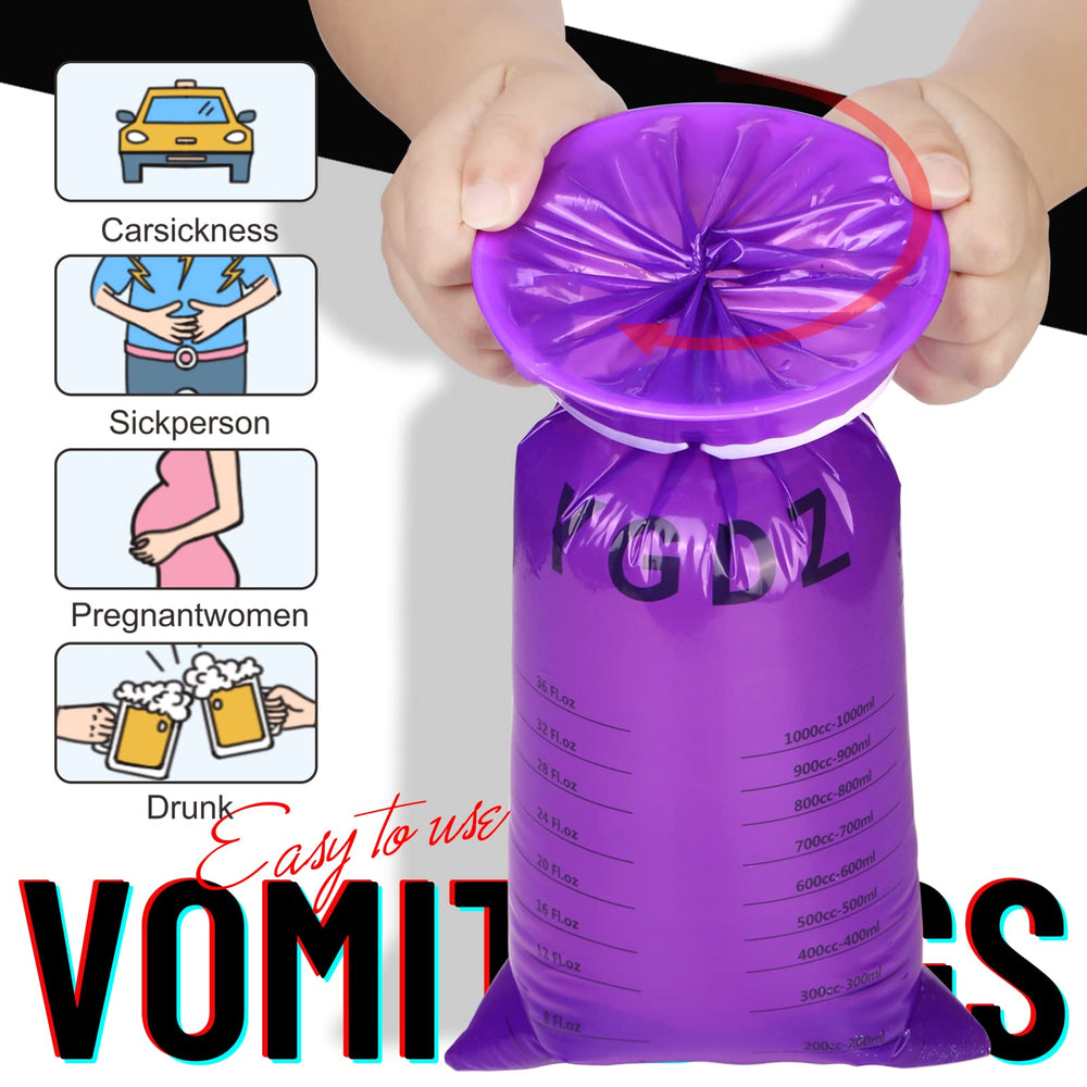 YGDZ Barf Bags lightweight and portable for travel on the go.