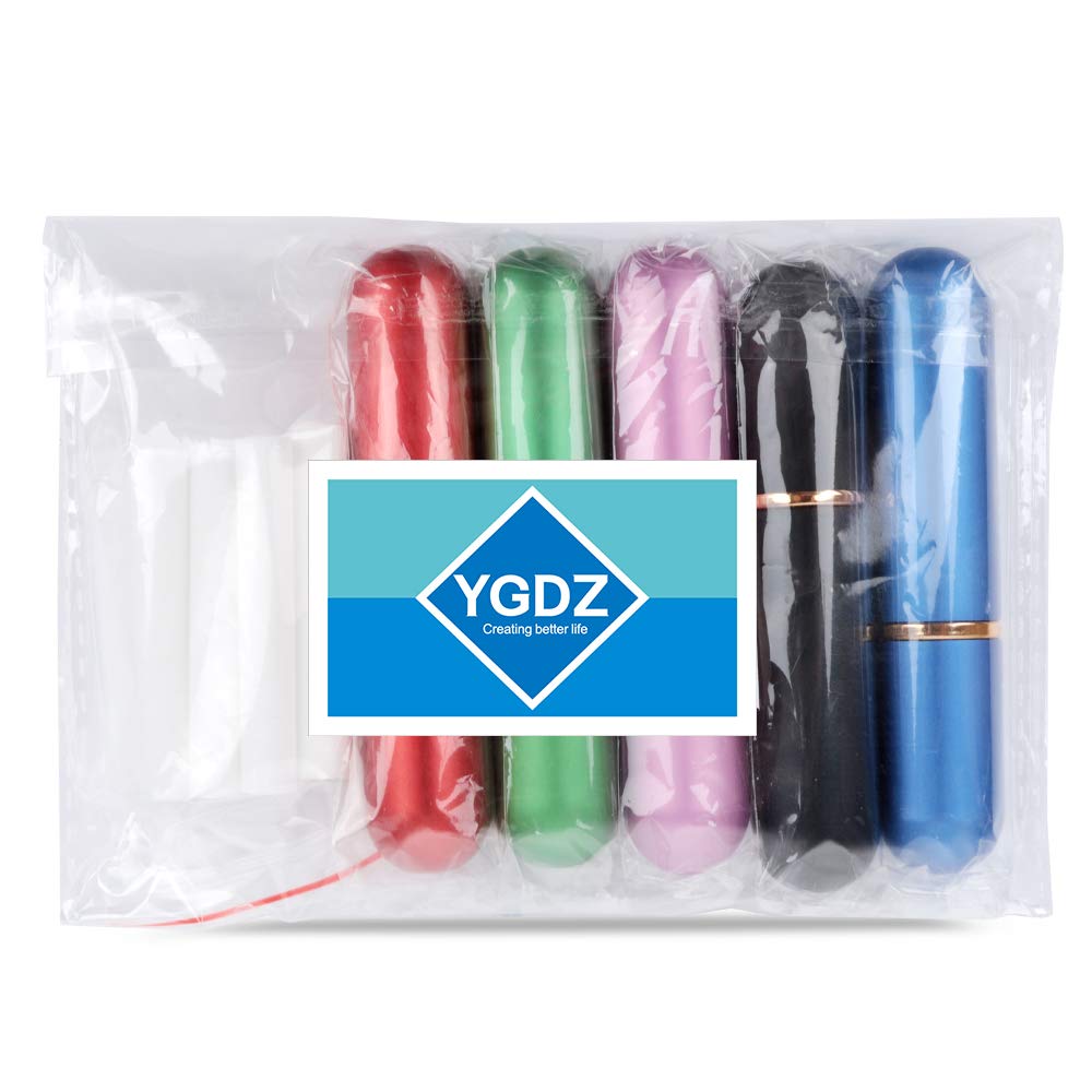 Five-piece nasal inhaler set with refillable glass tubes