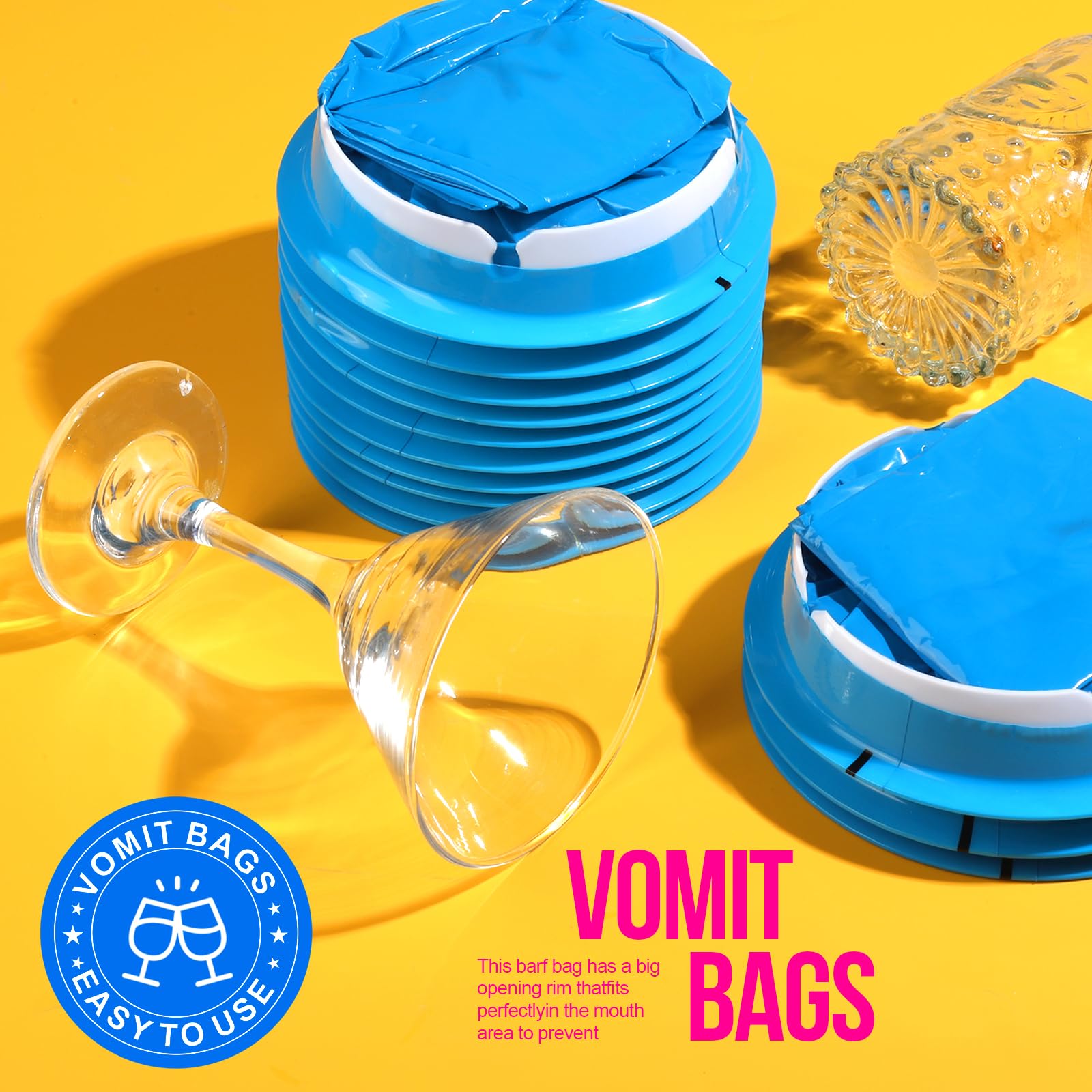 YGDZ Vomit Bags leak-resistant design protects surroundings during use